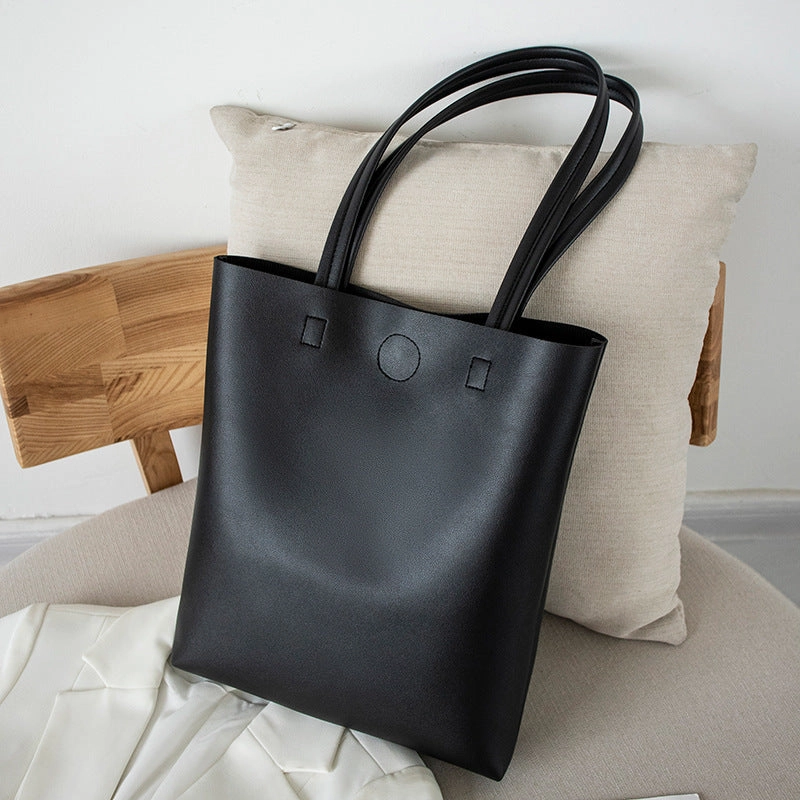 Soft PVC Large Capacity Shoulder Tote Bag