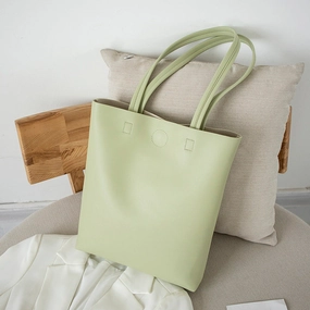 Soft PVC Large Capacity Shoulder Tote Bag