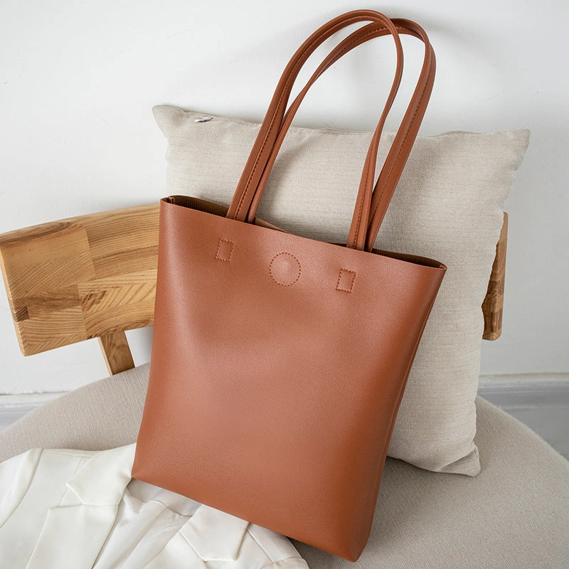 Soft PVC Large Capacity Shoulder Tote Bag