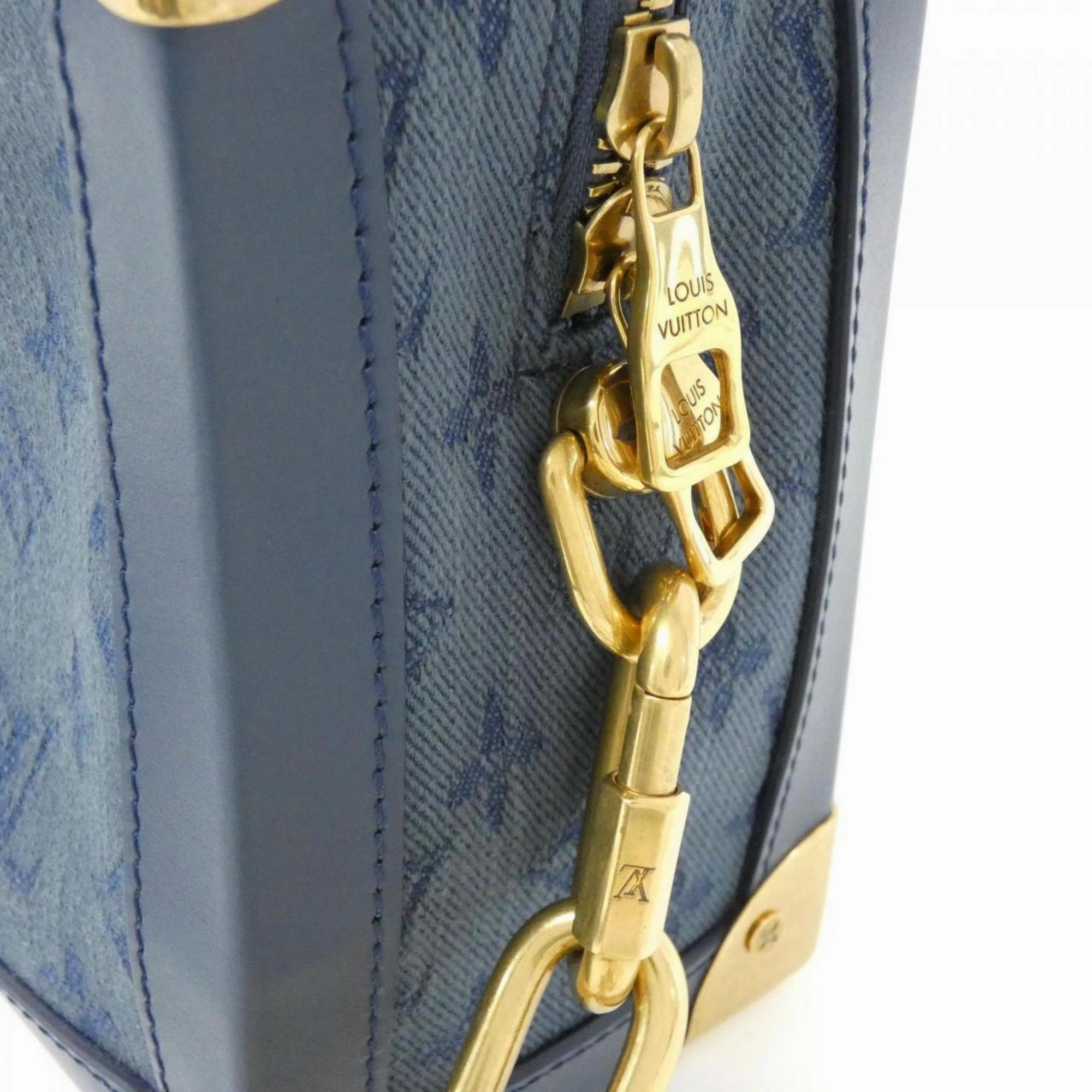 Soft Trunk Denim Shoulder Bag