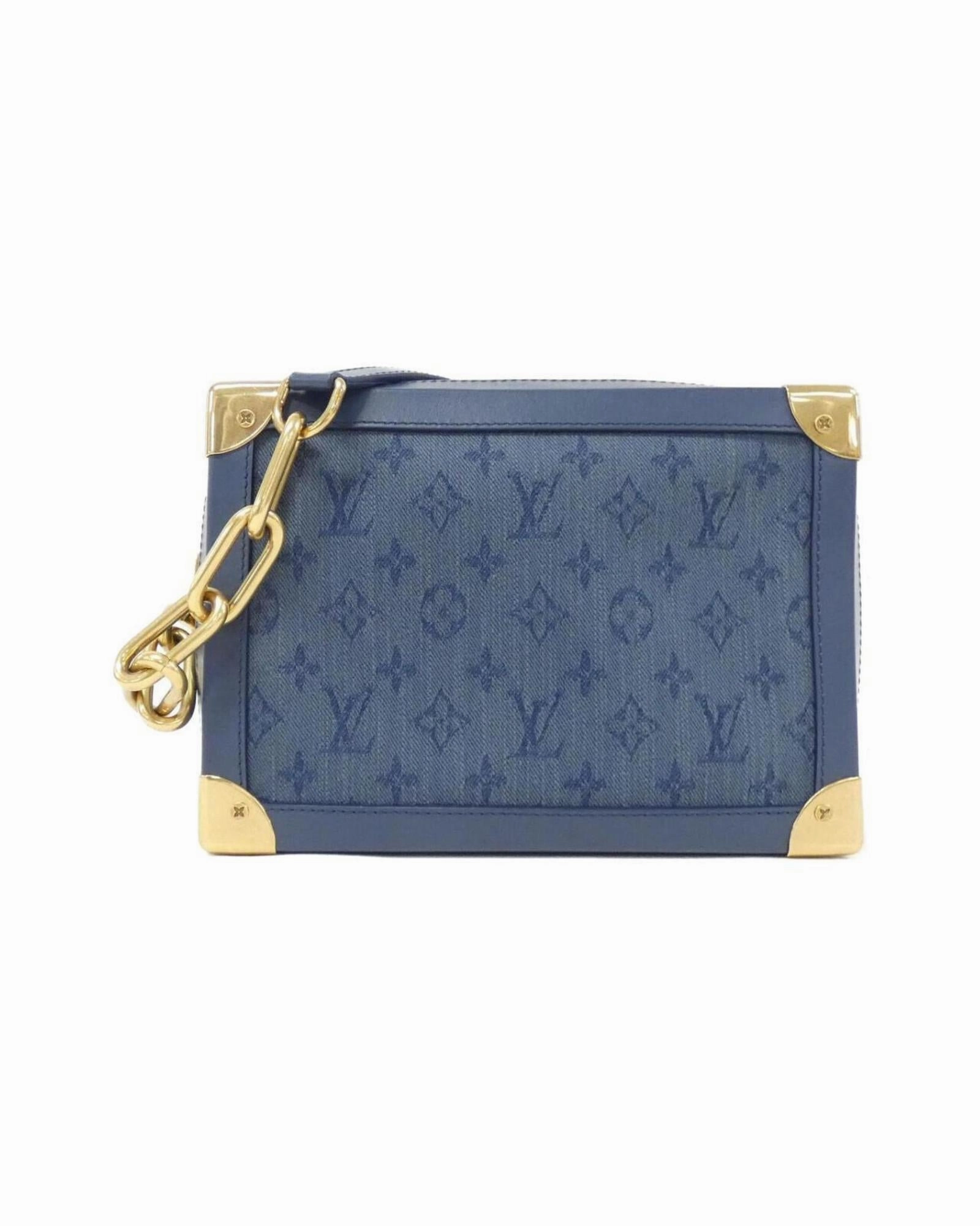 Soft Trunk Denim Shoulder Bag