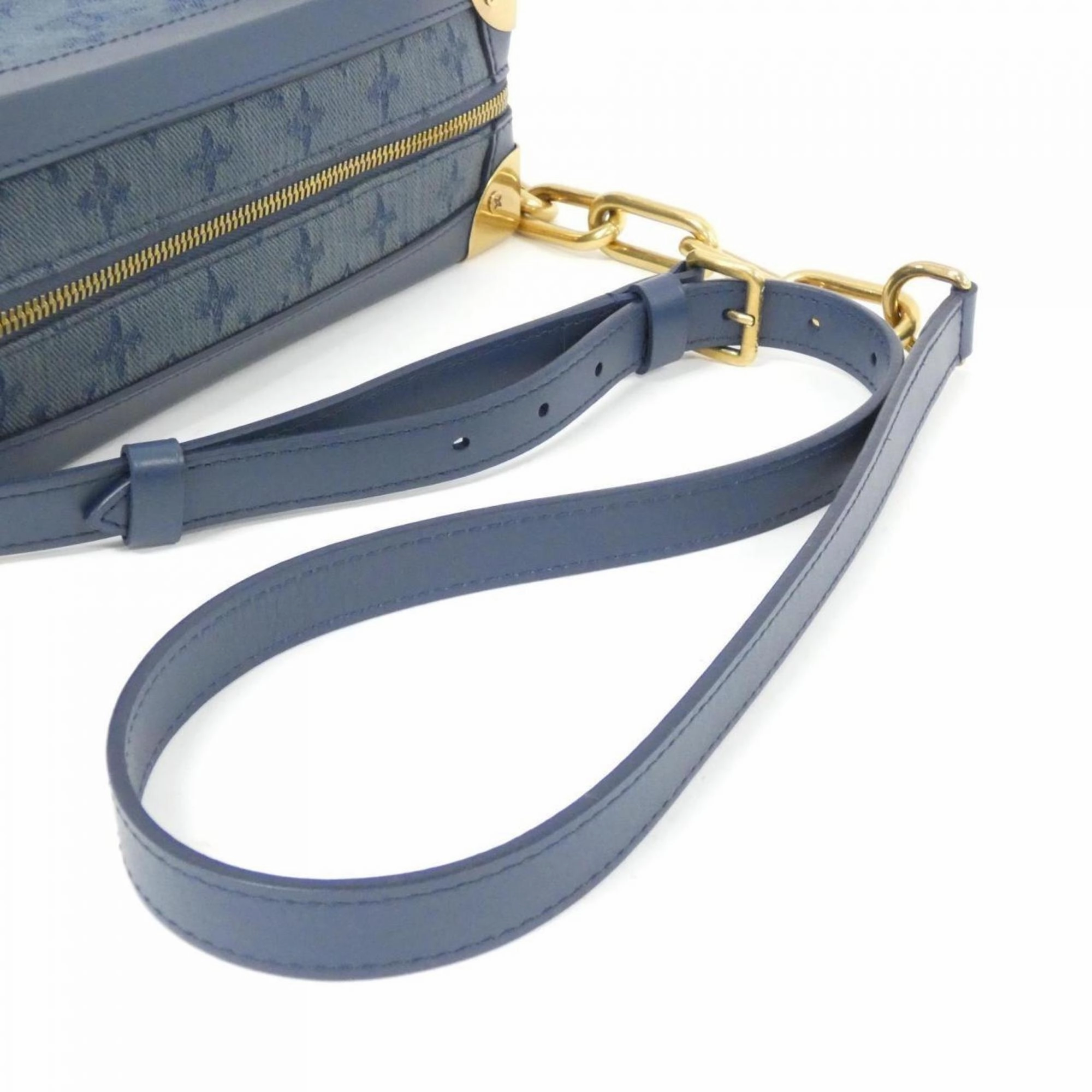 Soft Trunk Denim Shoulder Bag