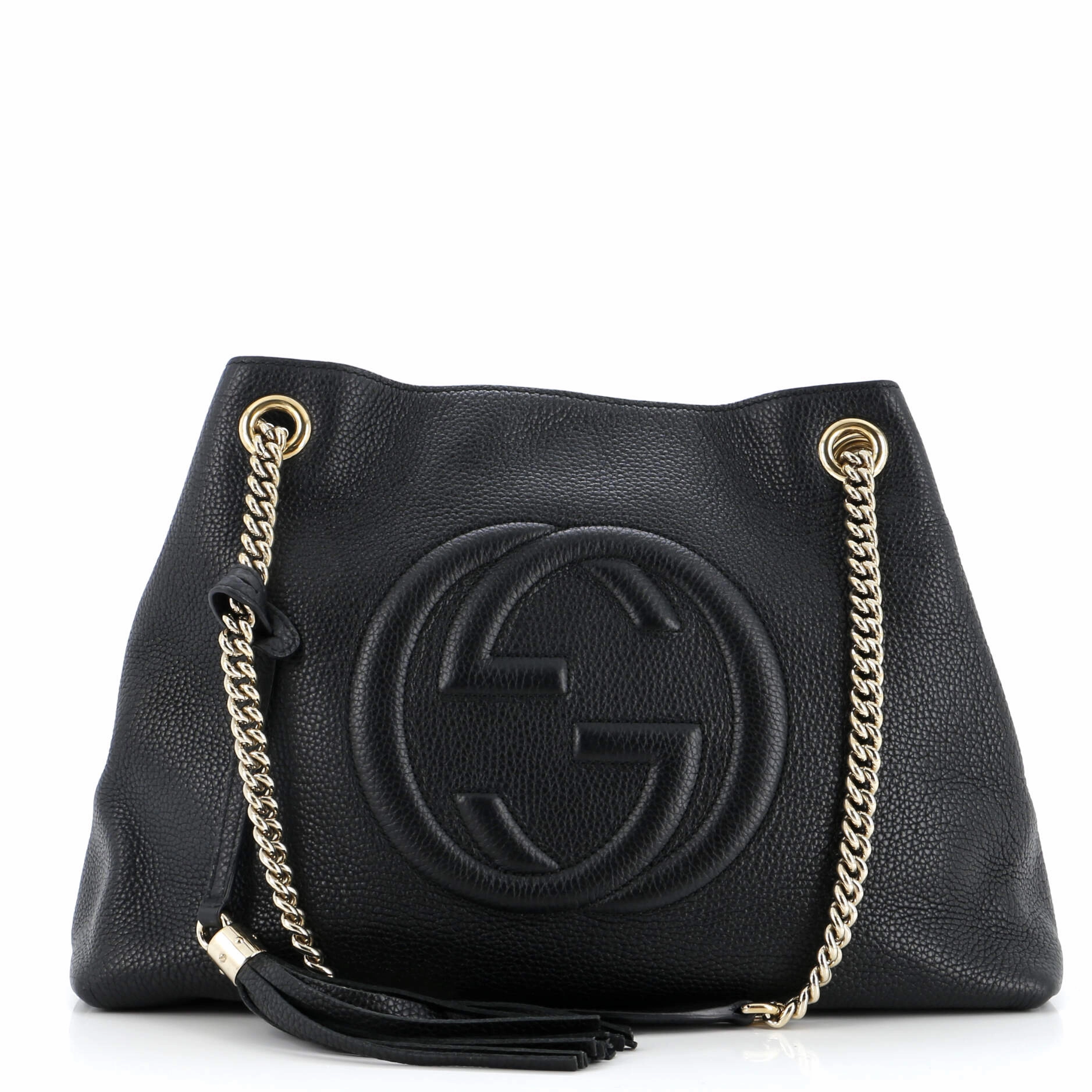 Soho Chain Strap Shoulder Bag Leather Medium