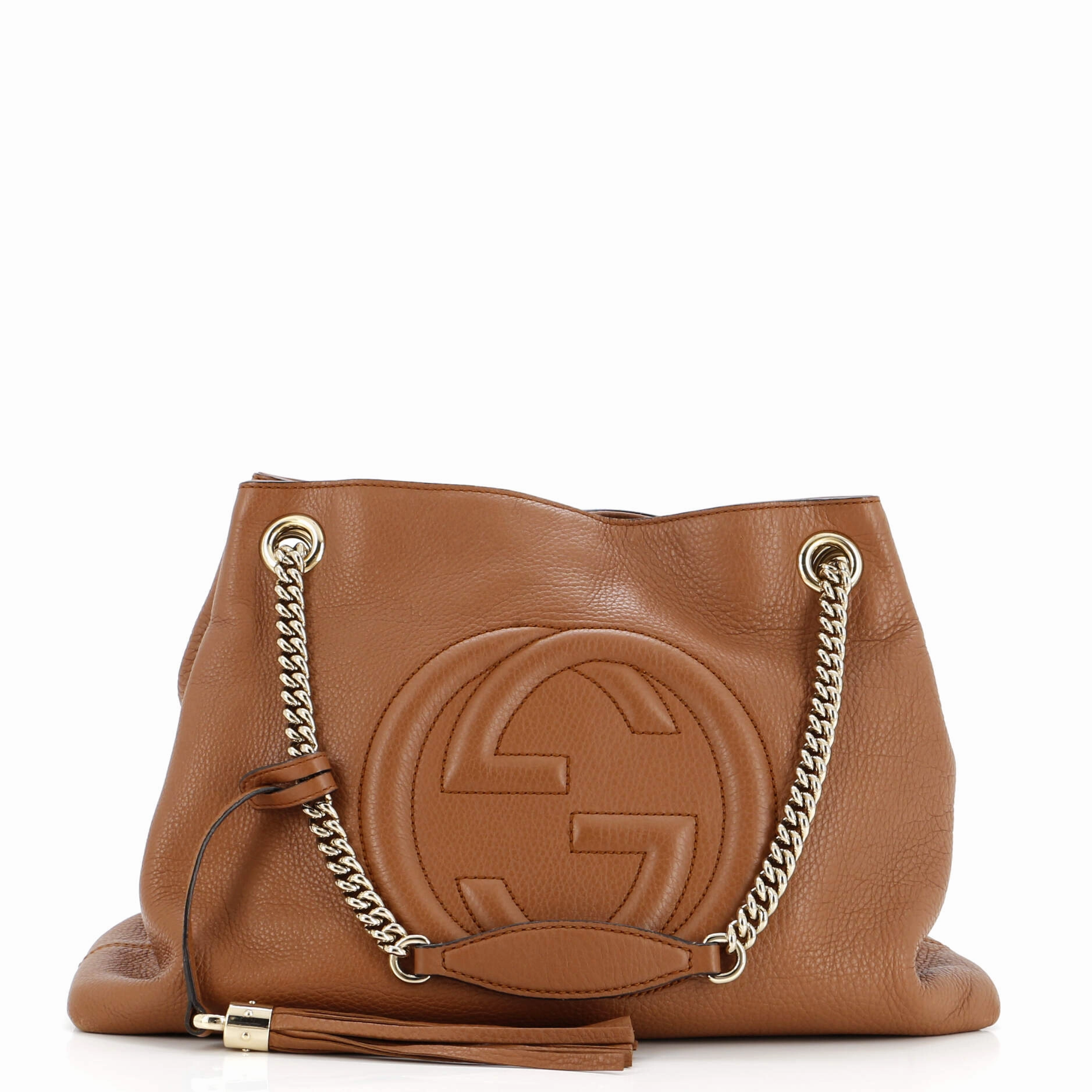 Soho Chain Strap Shoulder Bag Leather Medium