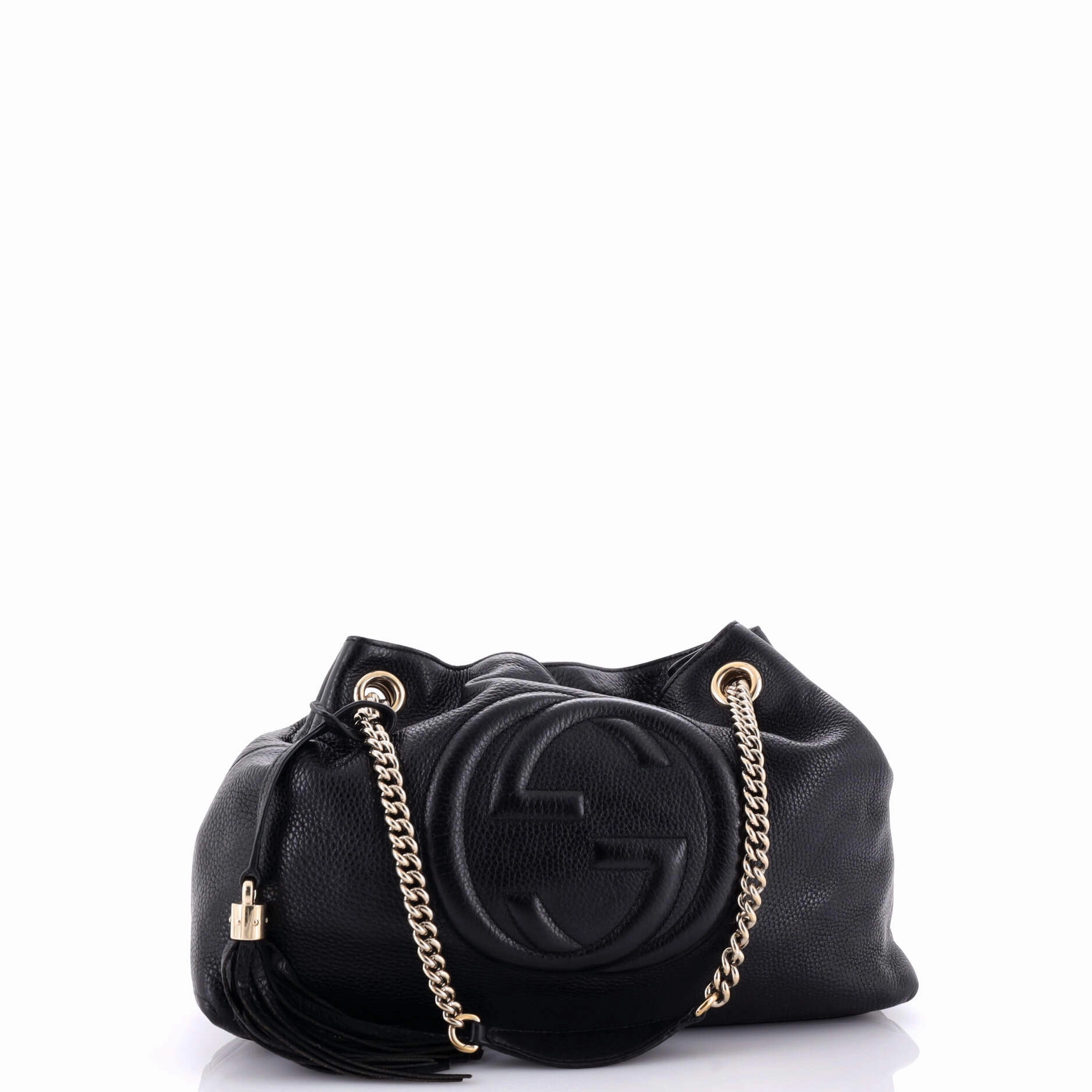 Soho Chain Strap Shoulder Bag Leather Medium