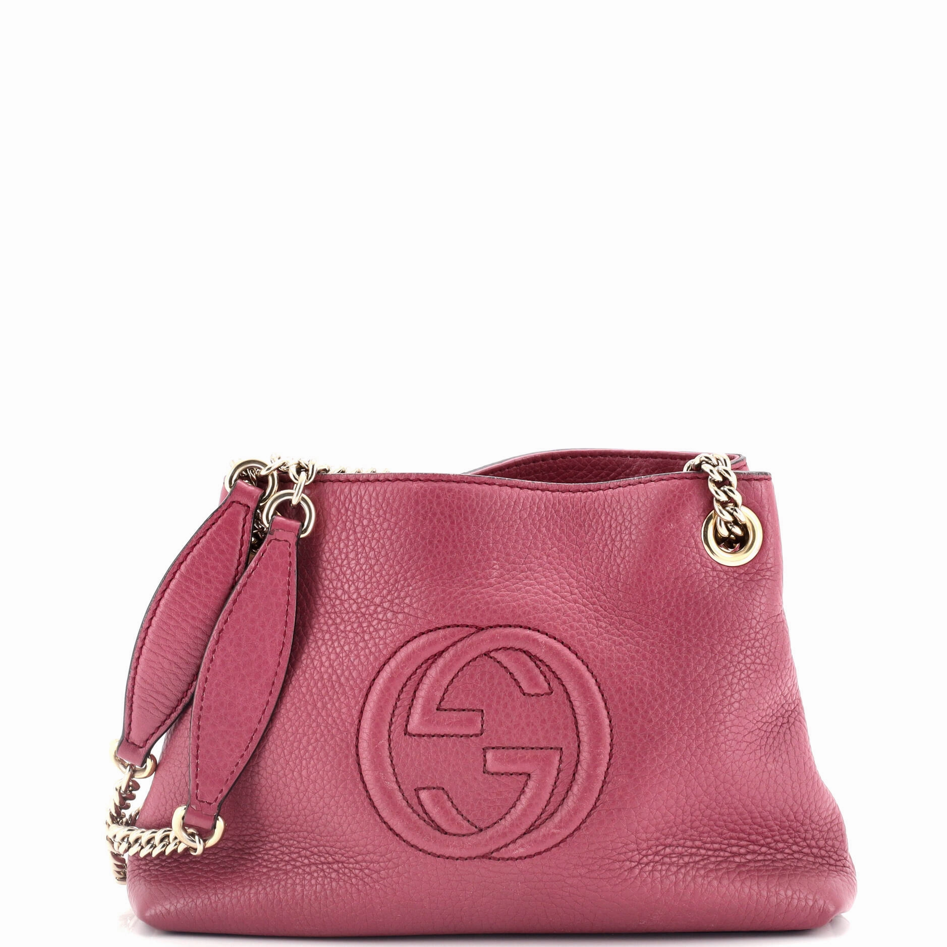 Soho Chain Strap Shoulder Bag Leather Mini