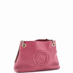 Soho Chain Strap Shoulder Bag Leather Mini