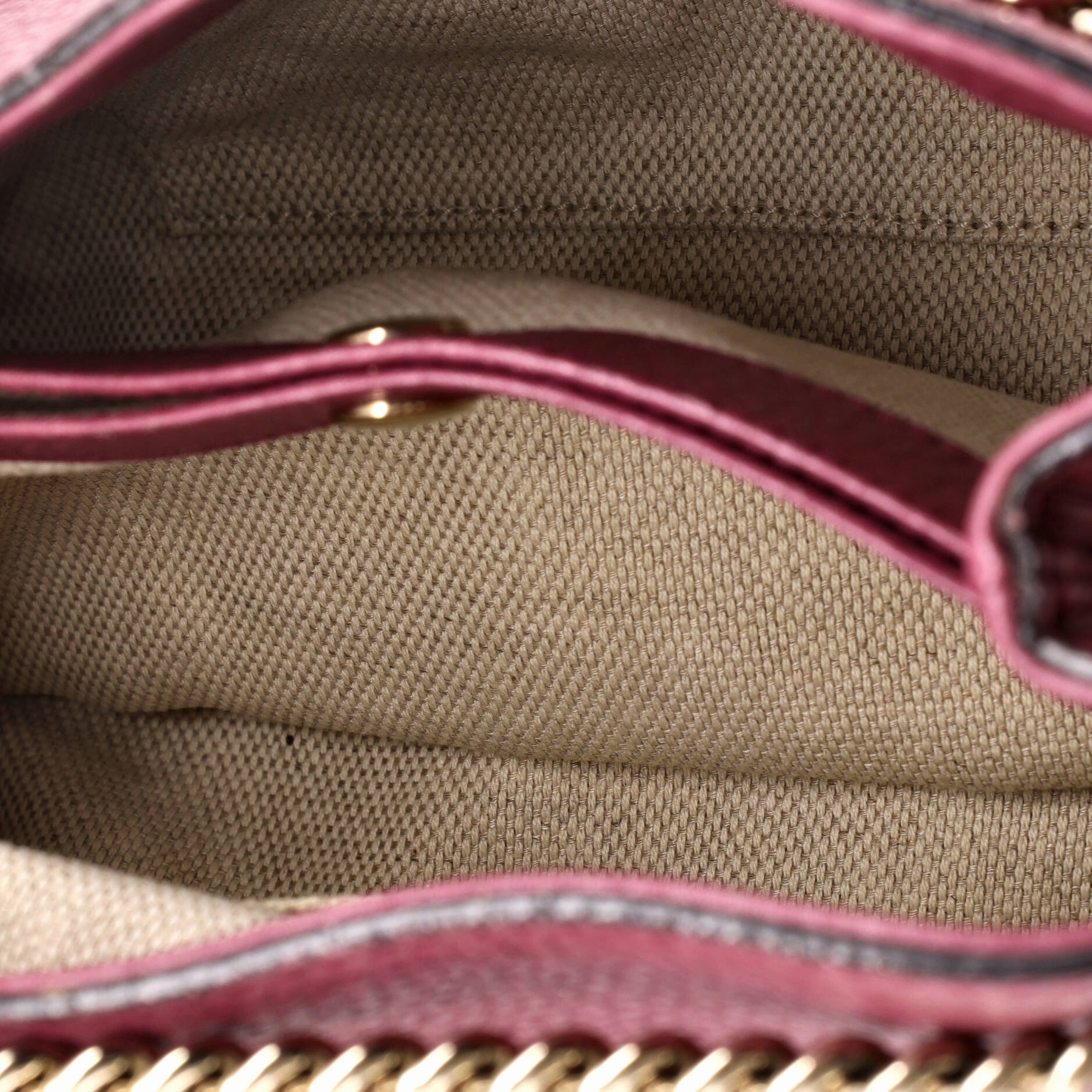 Soho Chain Strap Shoulder Bag Leather Mini