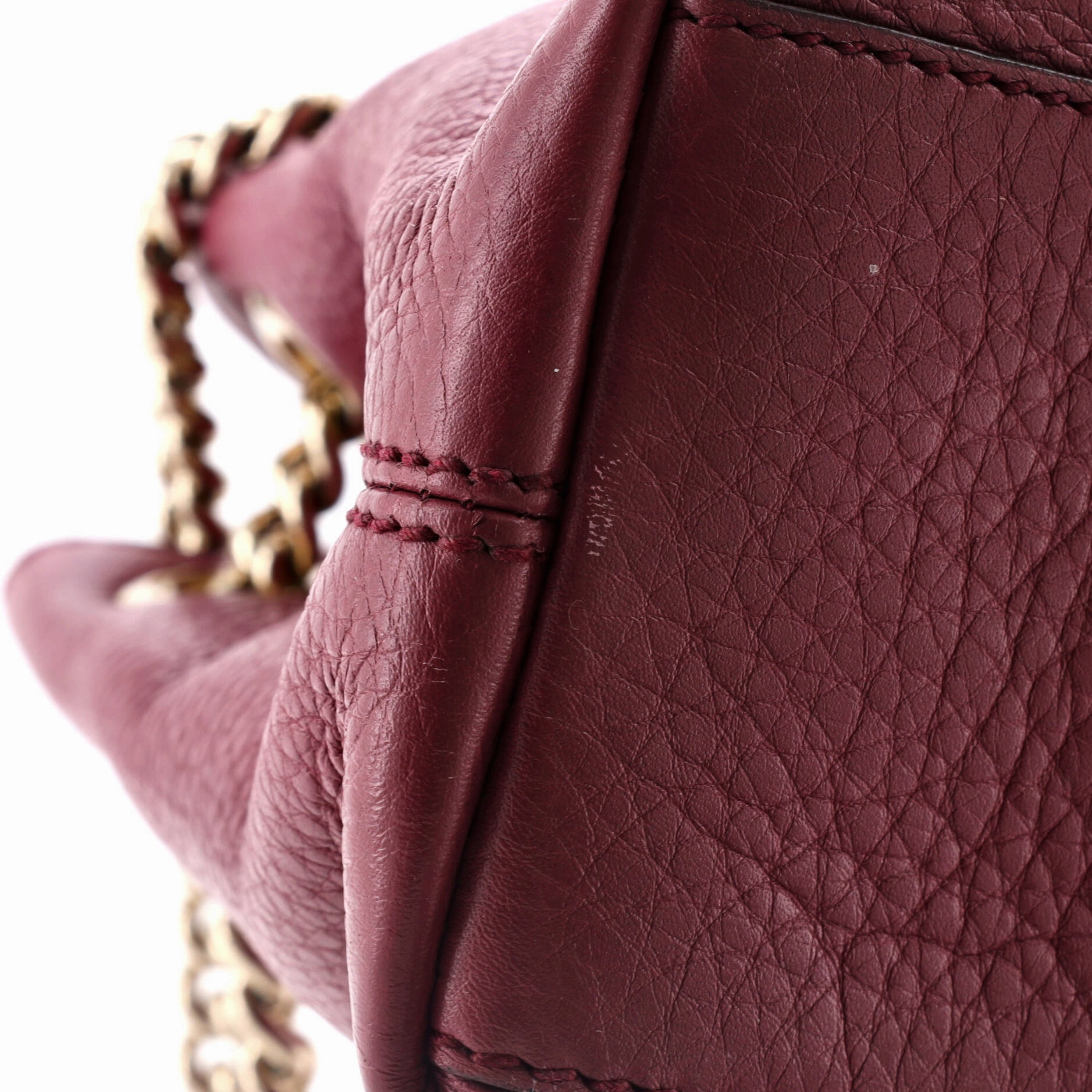 Soho Chain Strap Shoulder Bag Leather Mini