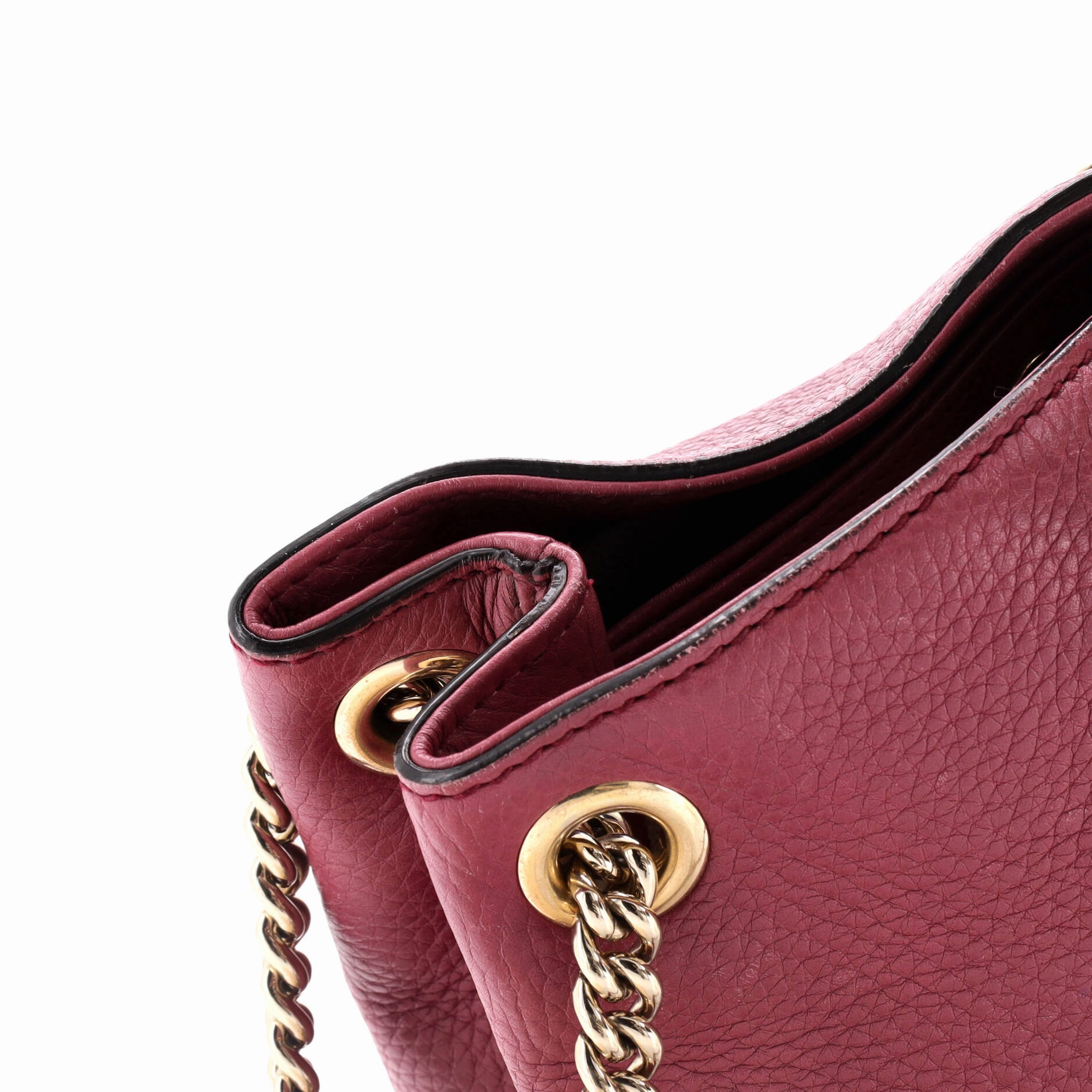Soho Chain Strap Shoulder Bag Leather Mini