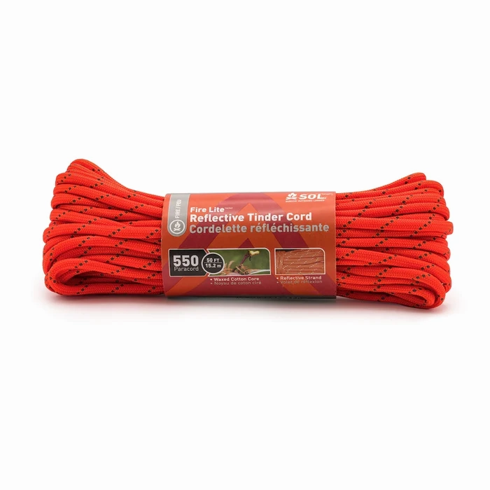 SOL Paracord 550 Reflective-50ft