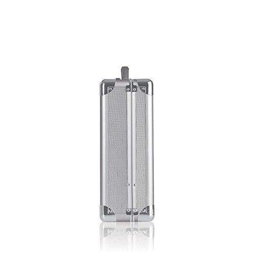 Solo Fifth Avenue 17.3 Inch Laptop Attach Briefcase, Hard-Sided With Combination Locks, Silver