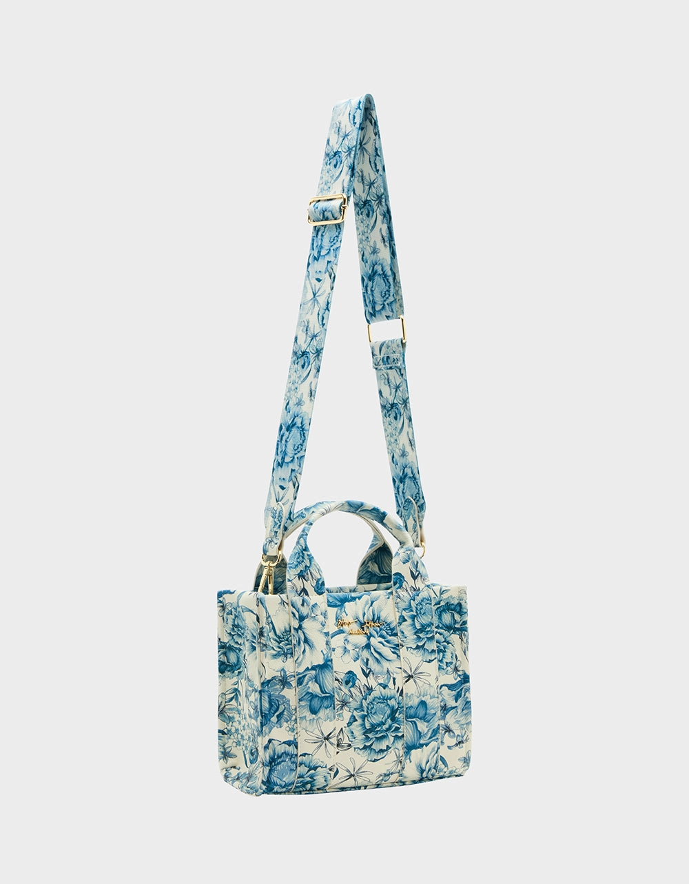 SQUARE MINI TOTE BLUE