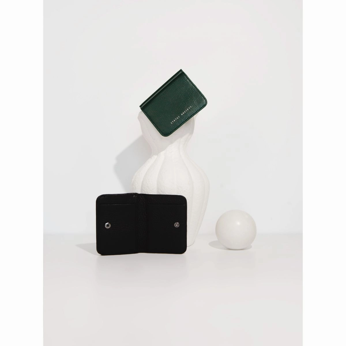 STATUS ANXIETY -  Miles Away Leather Card Holder Wallet