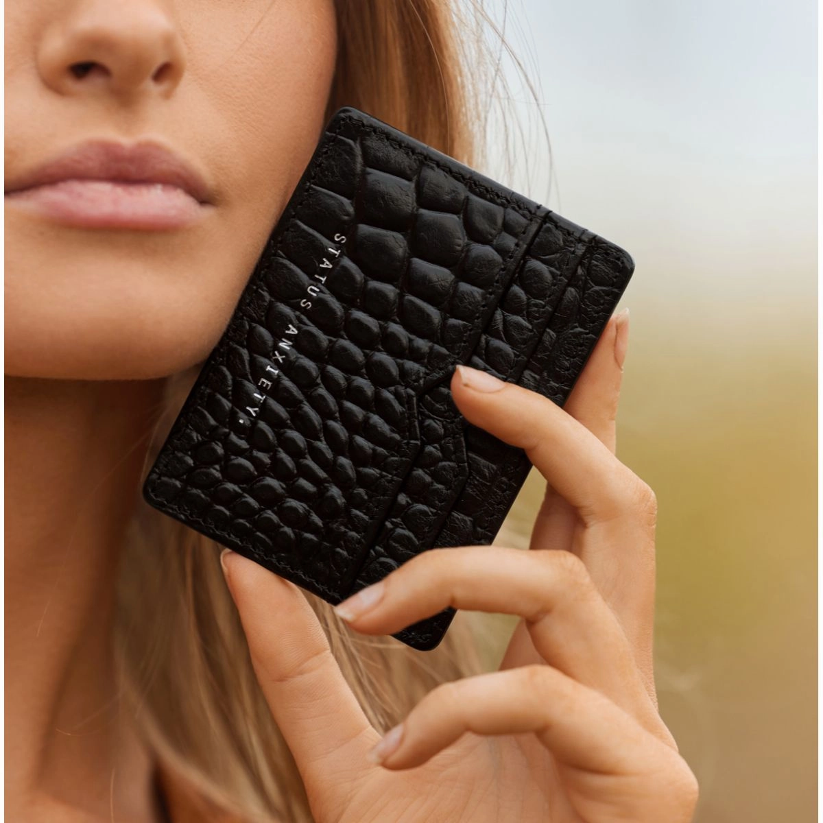 STATUS ANXIETY -  Together For Now Leather Card Holder