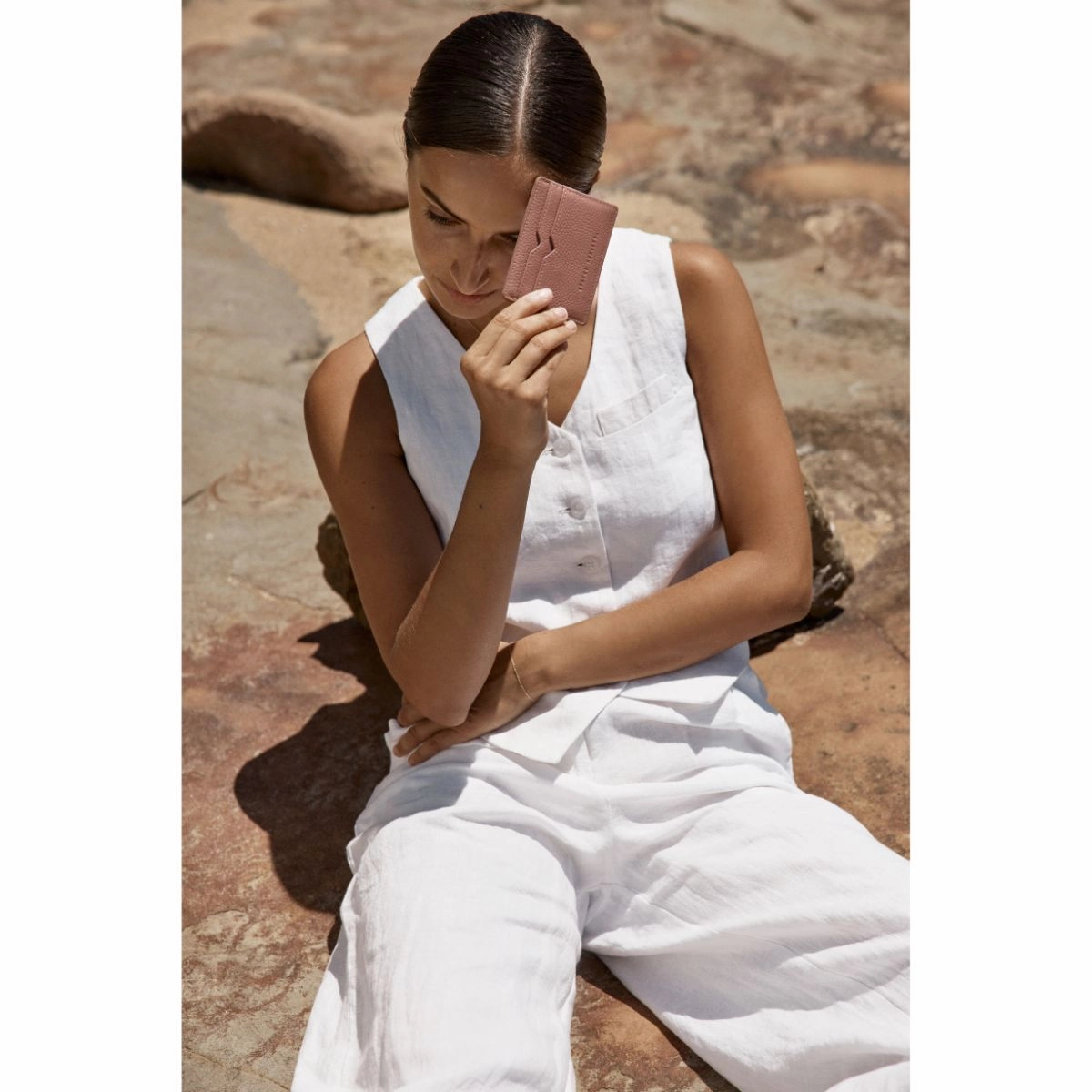 STATUS ANXIETY -  Together For Now Leather Card Holder