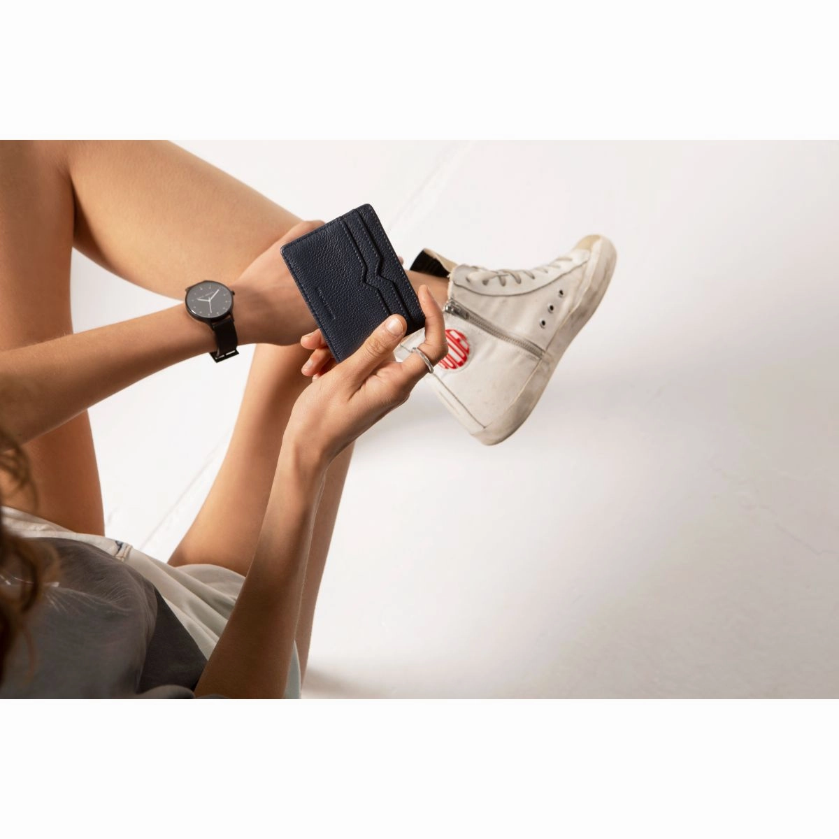 STATUS ANXIETY -  Together For Now Leather Card Holder