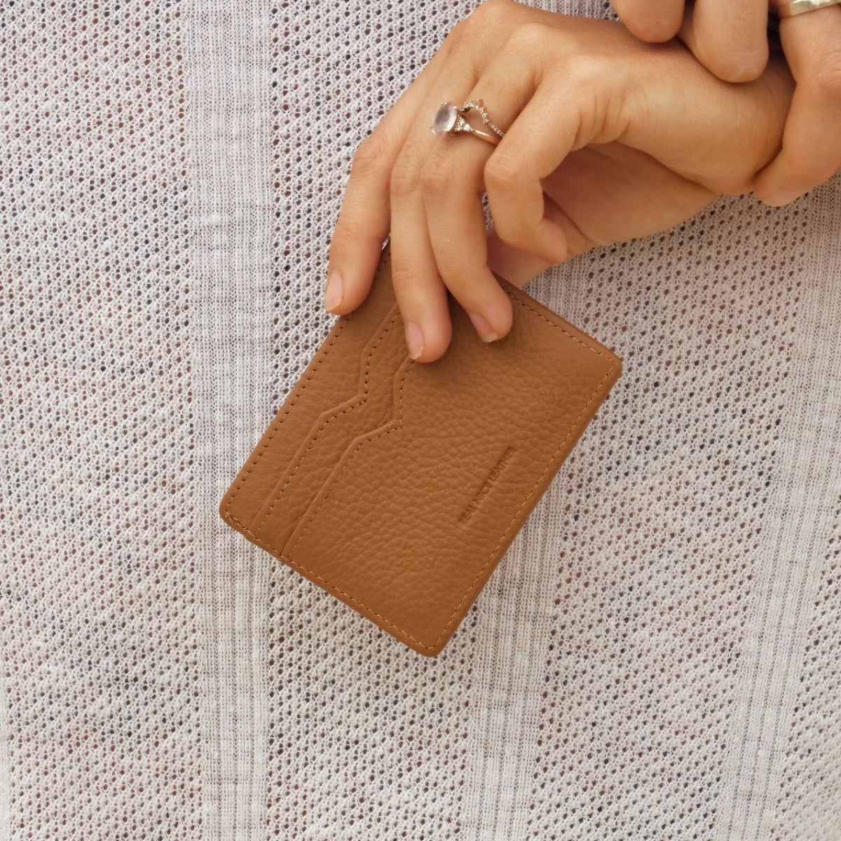 STATUS ANXIETY -  Together For Now Leather Card Holder