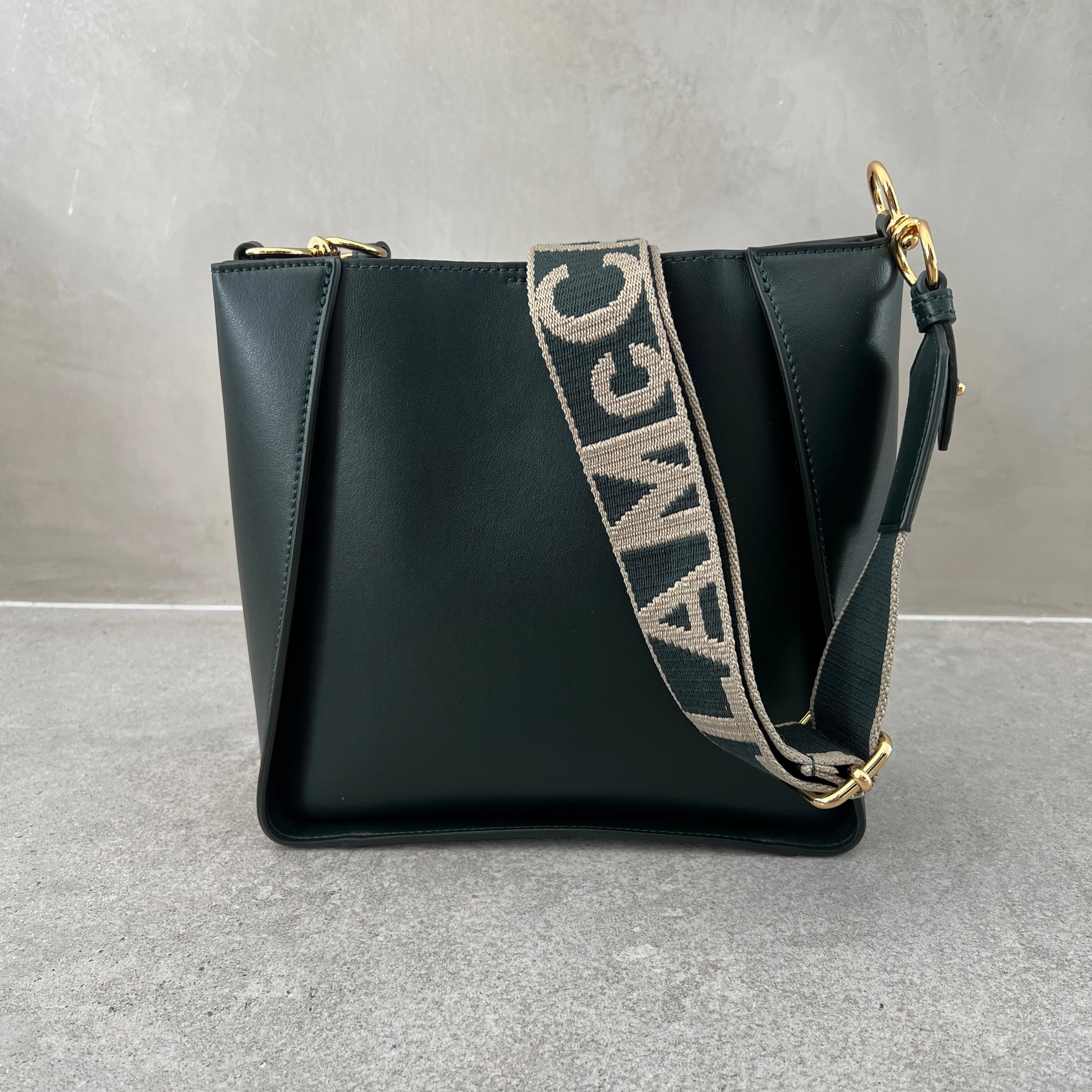 Stella Logo Mini Crossbody Hobo Alter, Pine