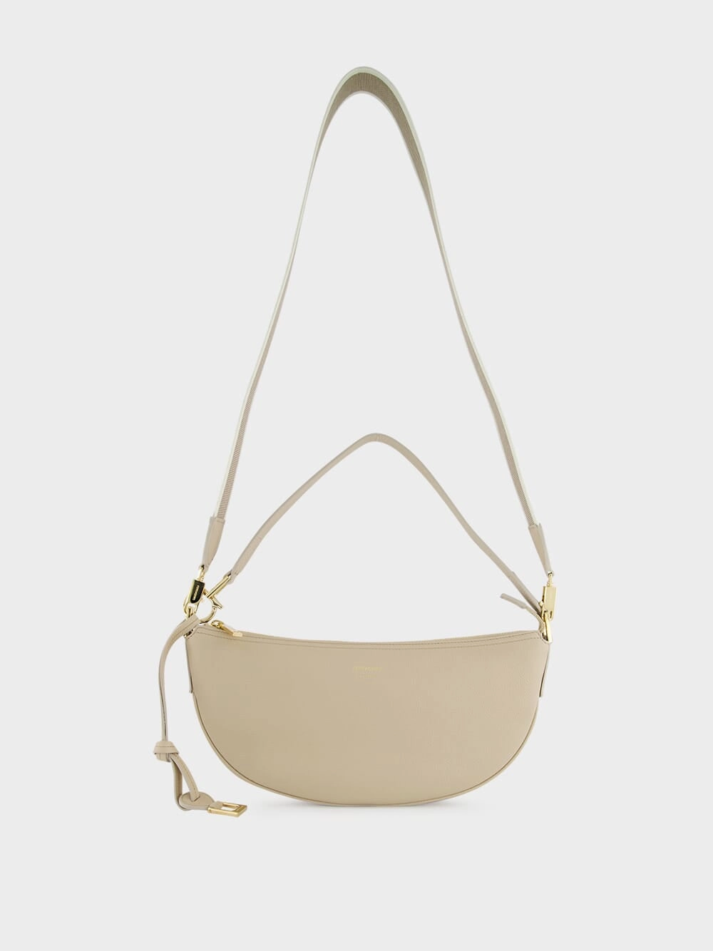 Stone Hammered Calfskin Hobo Bag