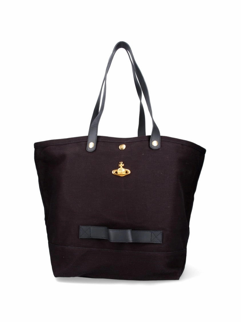 Structured Black Tote Bag