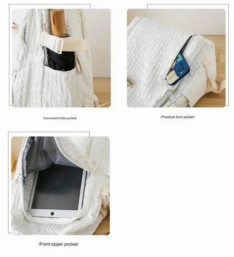 Student Backpack Fashionable And Minimalist 1236