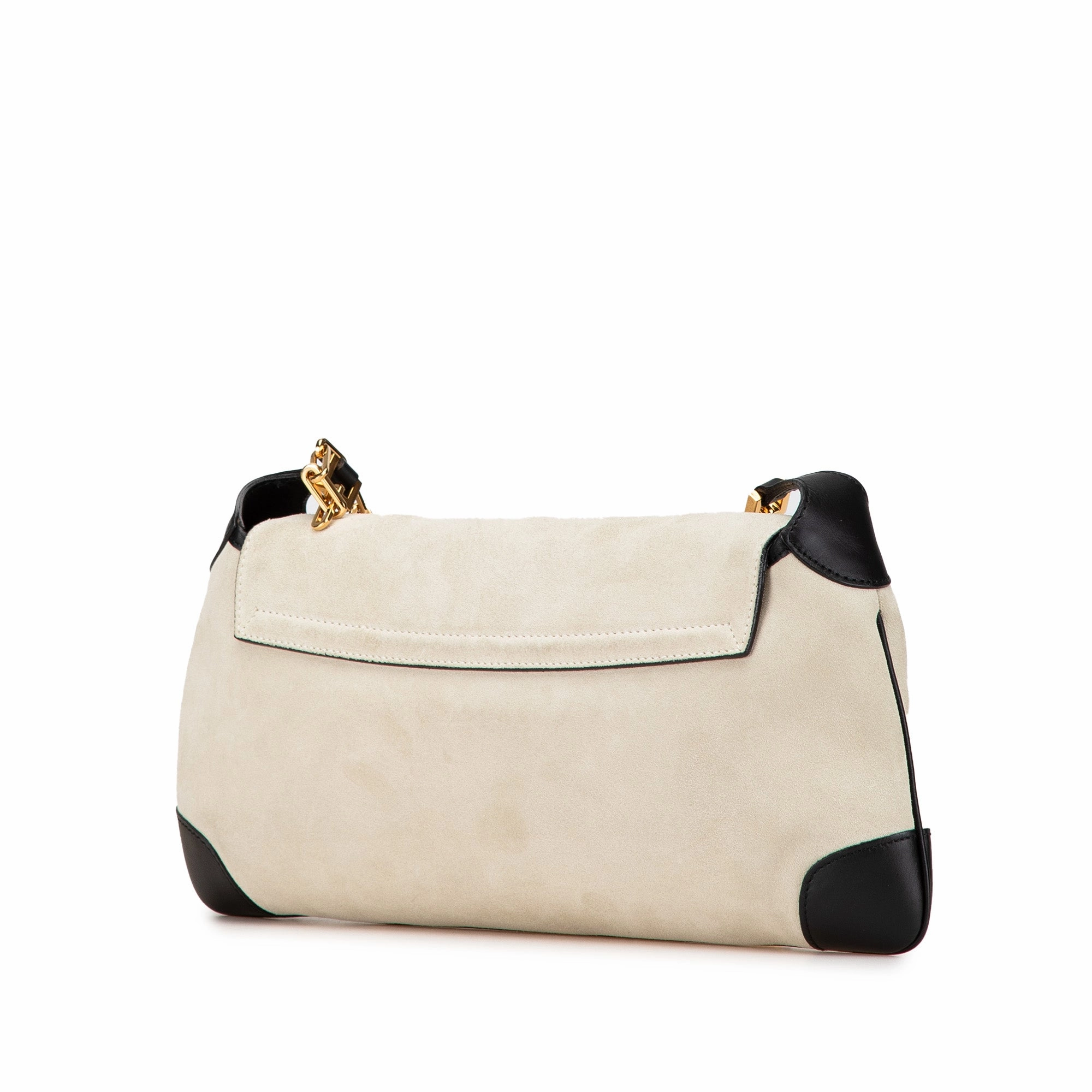 Suede Tiger Head Shoulder Bag