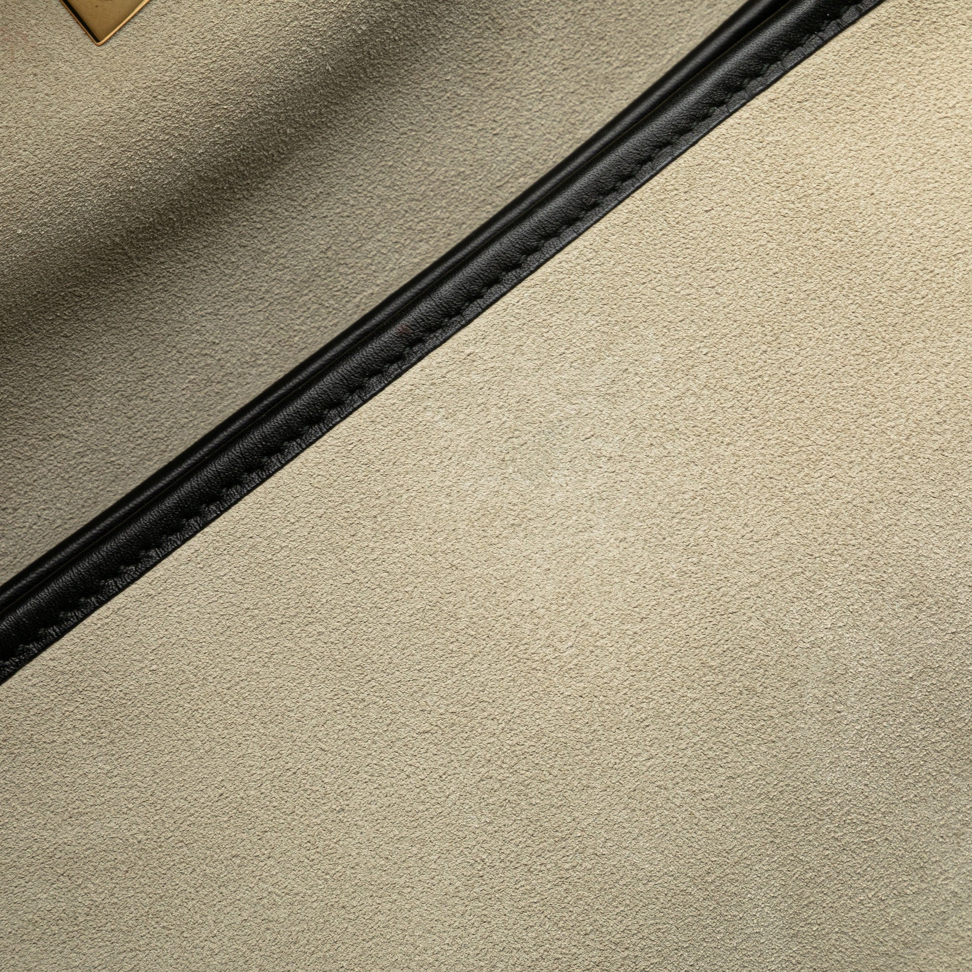 Suede Tiger Head Shoulder Bag