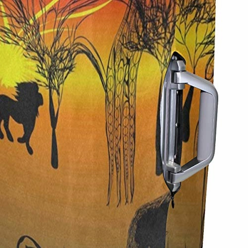 Suitcase Cover Africa Lion Giraffe Snake Luggage Cover Travel Case Bag Protector for Kid Girls
