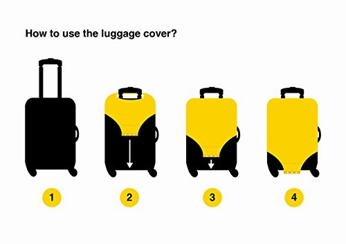 Suitcase Cover Suitcase Basset Hound Luggage Cover Travel Case Bag Protector for Kid Girls