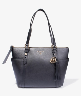Sullivan medium zip tote in black