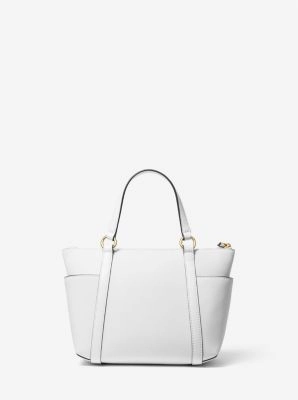 Sullivan Small Saffiano Leather Top-Zip Tote Bag