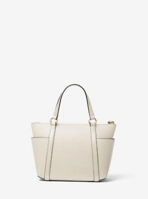Sullivan Small Saffiano Leather Top-Zip Tote Bag