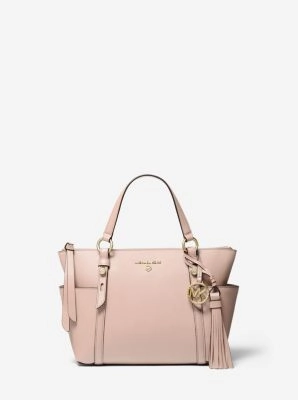 Sullivan Small Saffiano Leather Top-Zip Tote Bag