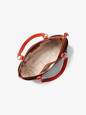 Sullivan Small Saffiano Leather Top-Zip Tote Bag