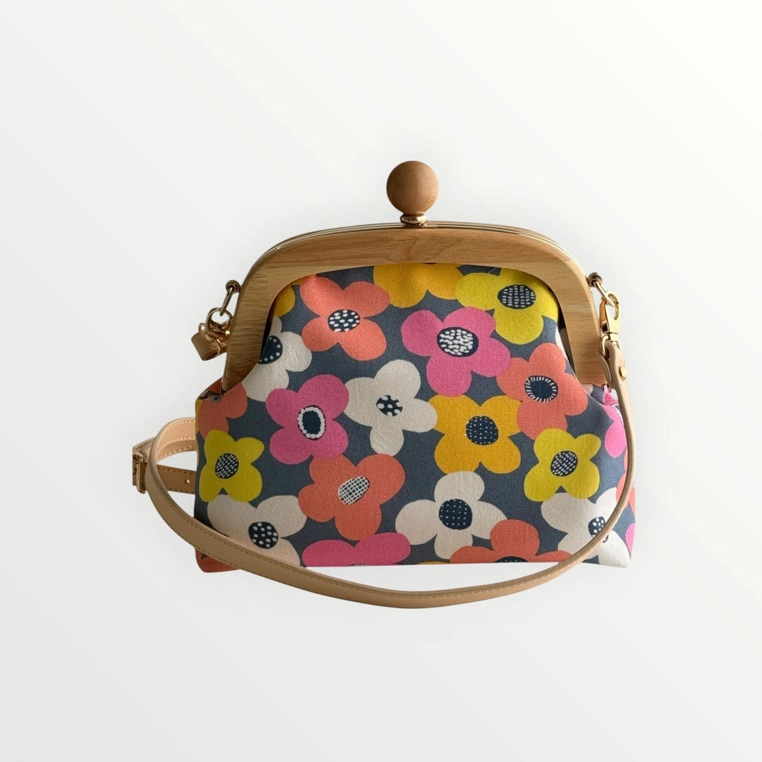 Sunny Flower Kiss-Lock Bag