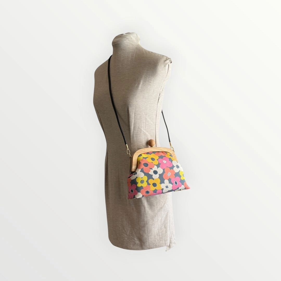 Sunny Flower Kiss-Lock Bag