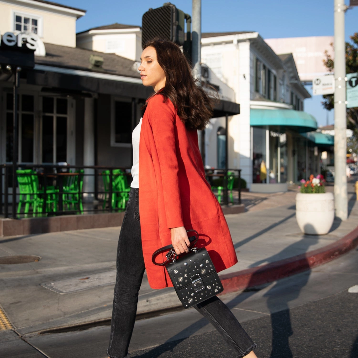 SUSU The Hollywood Backpack Purse Leather Black