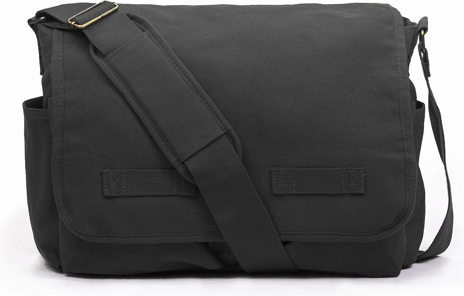 Sweetbriar Classic Vintage Messenger Bag - Original Heavyweight Cotton Canvas Shoulder Bag with Upgraded Features
