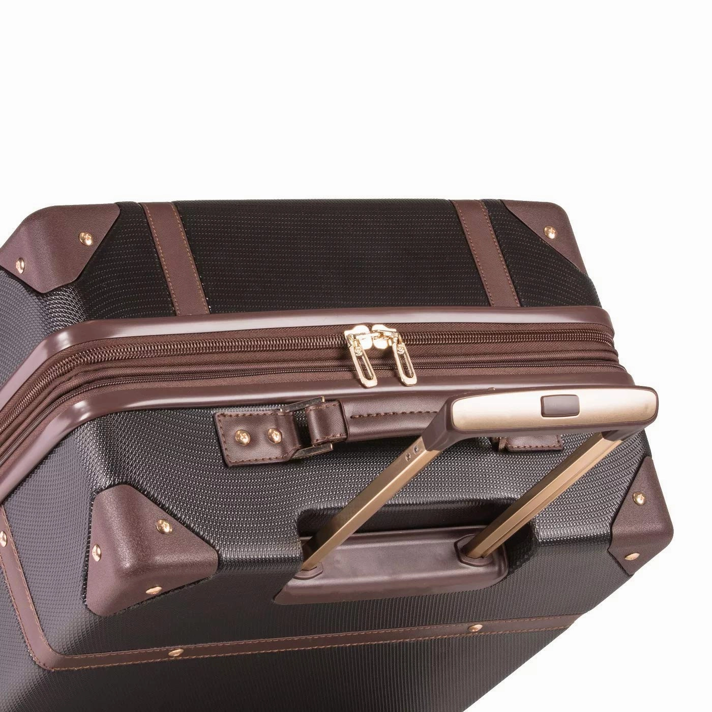 SWISSGEAR 7739 Trunk, Hardside Spinner Luggage, Large Checked Suitcase - Black