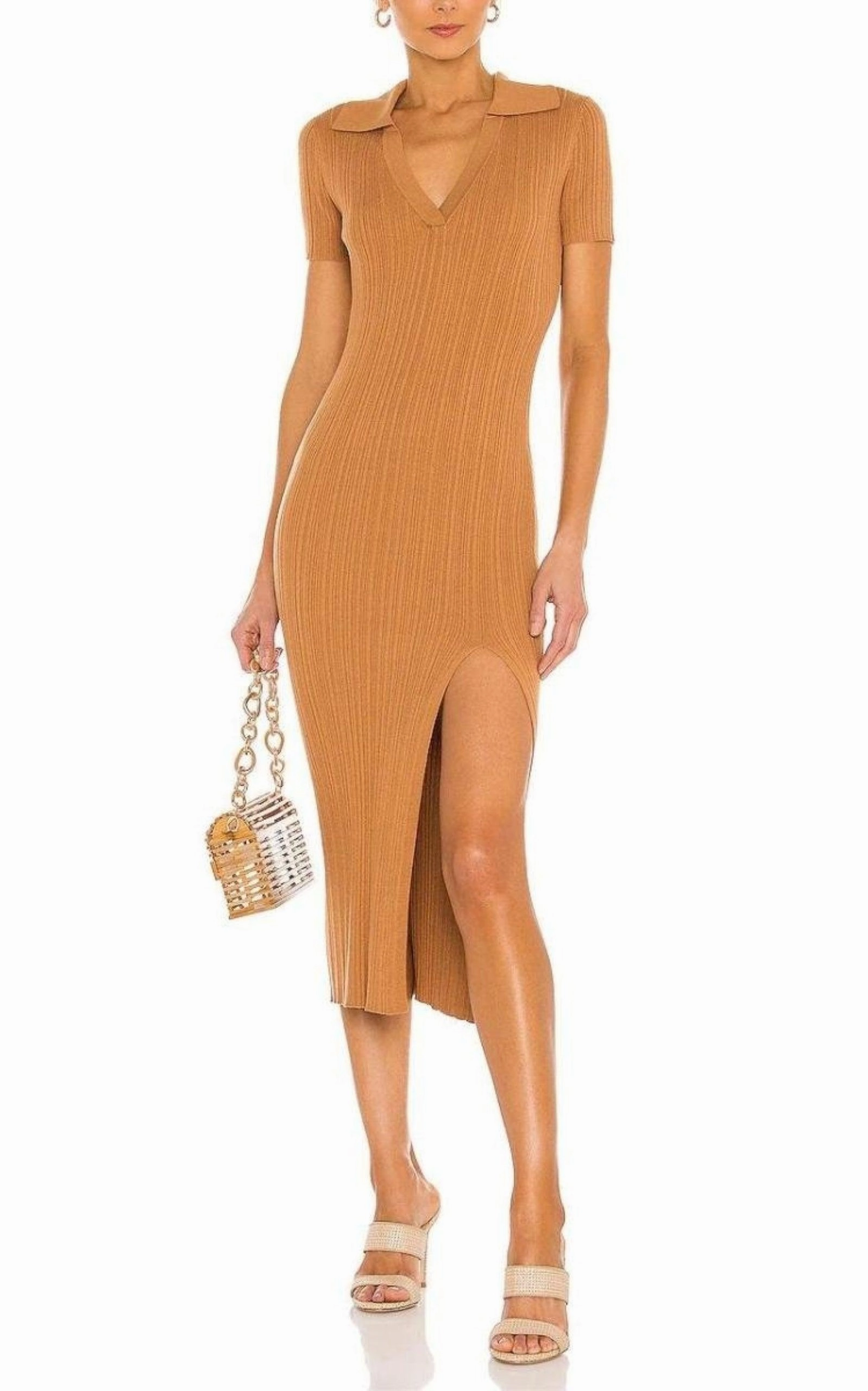 Sylva Caged Bamboo Shoulder Bag