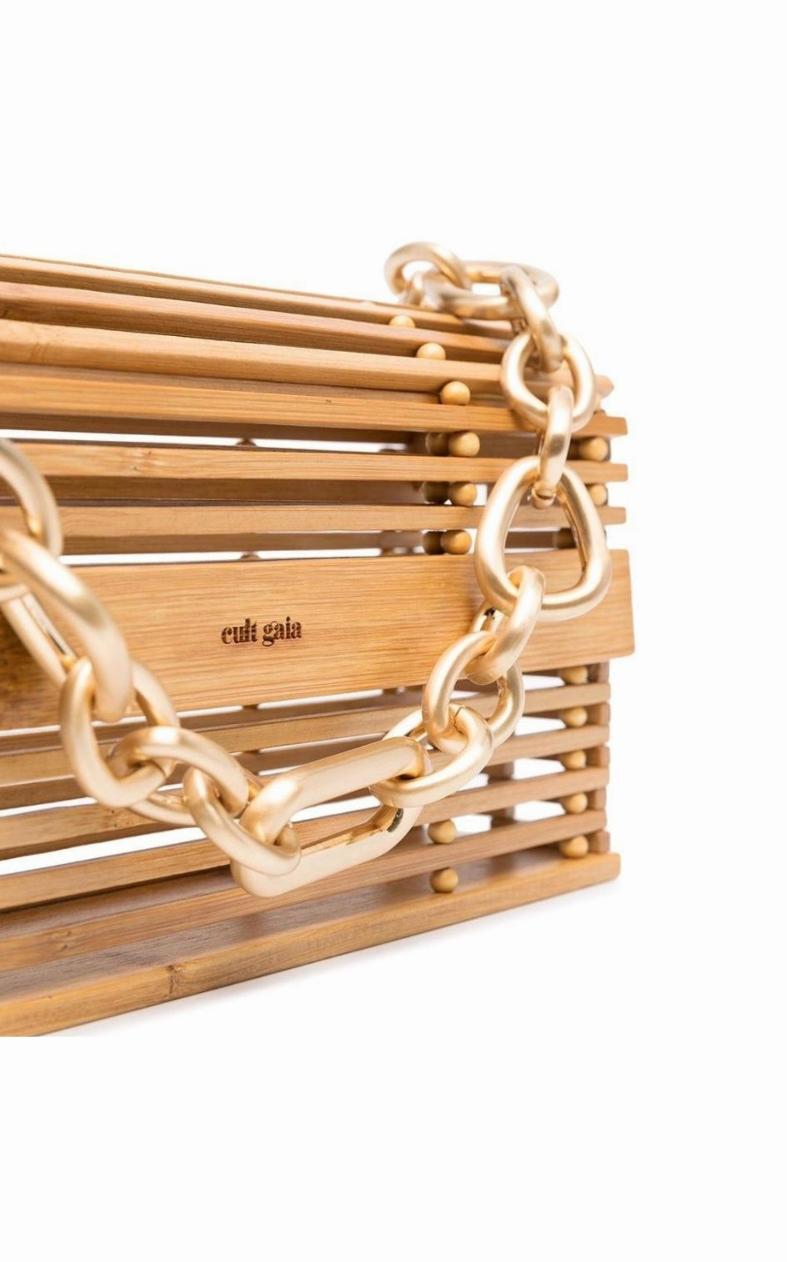Sylva Caged Bamboo Shoulder Bag