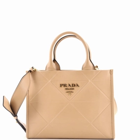 Symbole Shopper Tote Embossed Leather Small