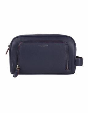 Ted Baker Dotstop Leather Toiletry Bag