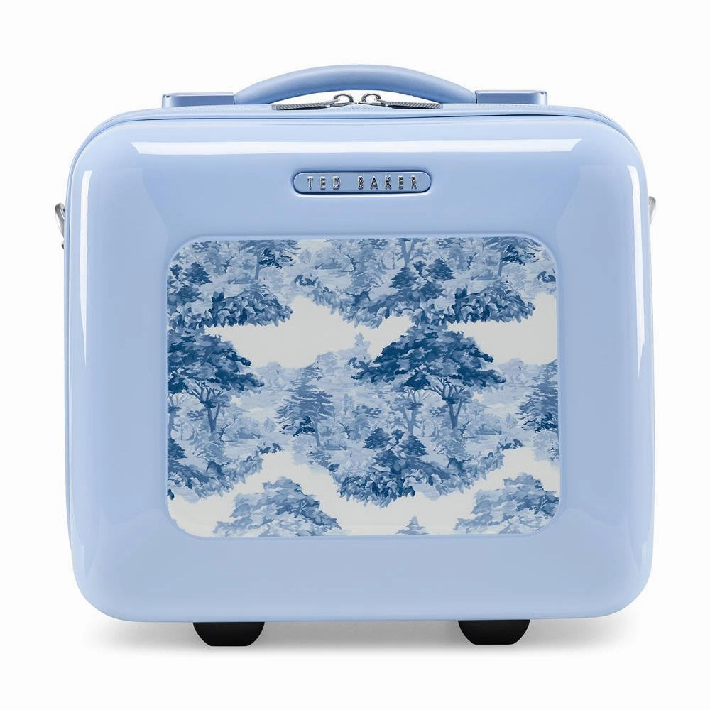Ted Baker Take Flight Blue Landscape Cosmetic Case Vanity Blue
