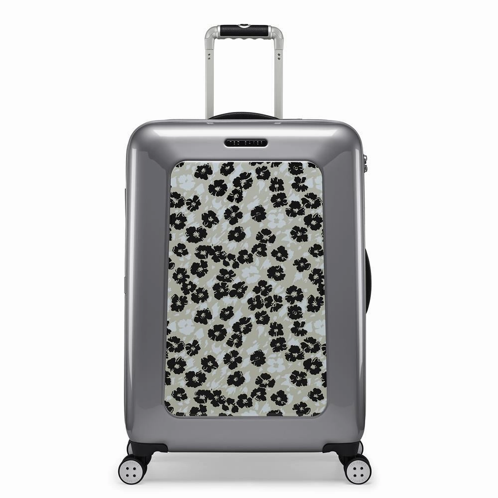 Ted Baker Take Flight New World Mono Check-In Medium Luggage Grey