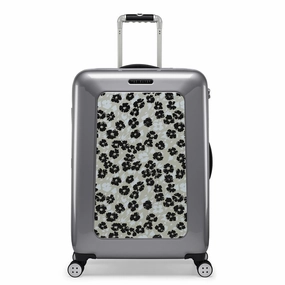 Ted Baker Take Flight New World Mono Check-In Medium Luggage Grey