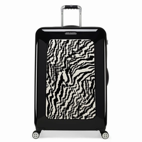Ted Baker Take Flight Zebra Check-In Large Luggage BlacknWhite