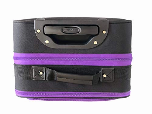 The Dance Angel Suitcase Carry-On Purple and Black"Purple Reign" (Rolling Dance Bag With Costume