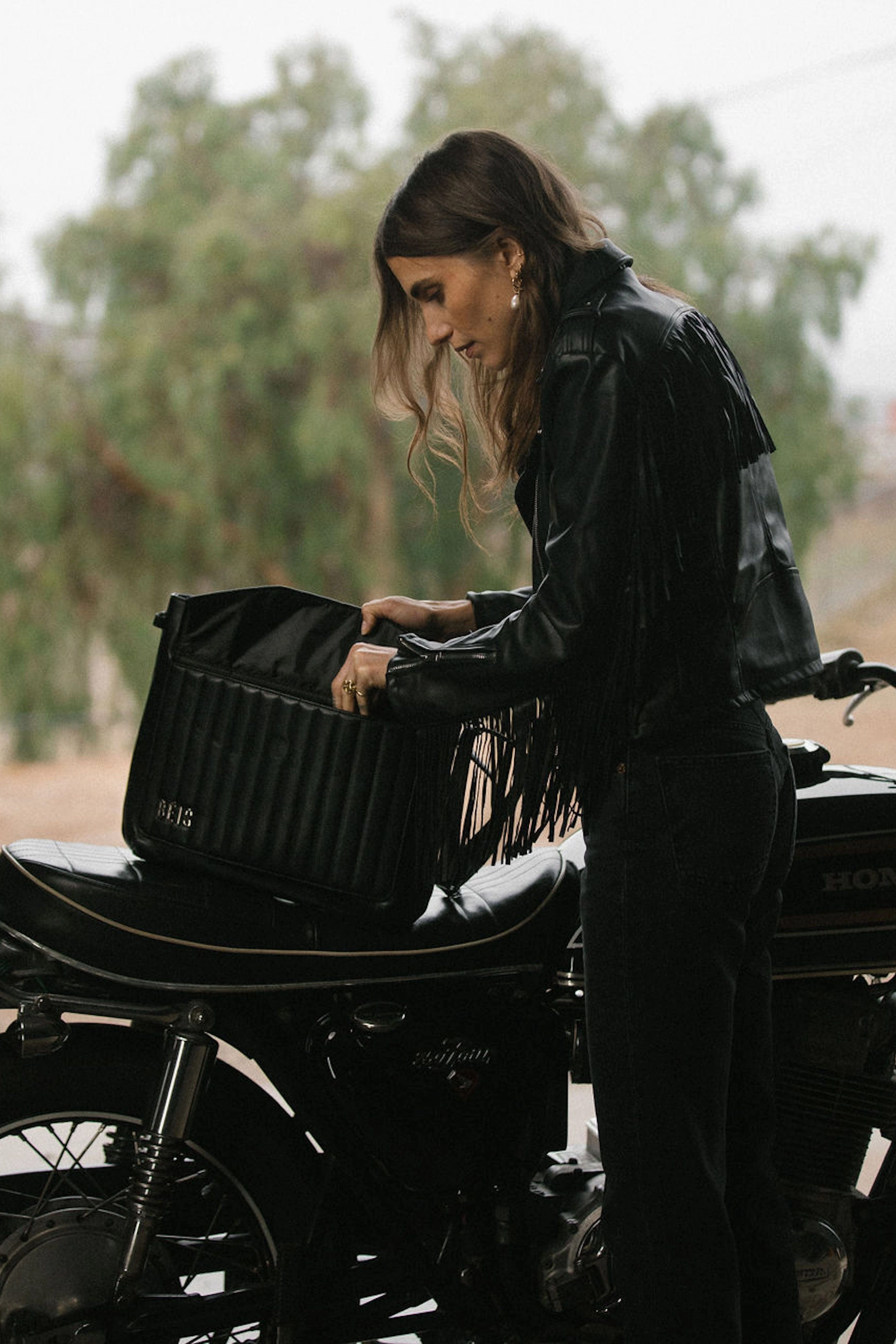 The Messenger Backpack in Black